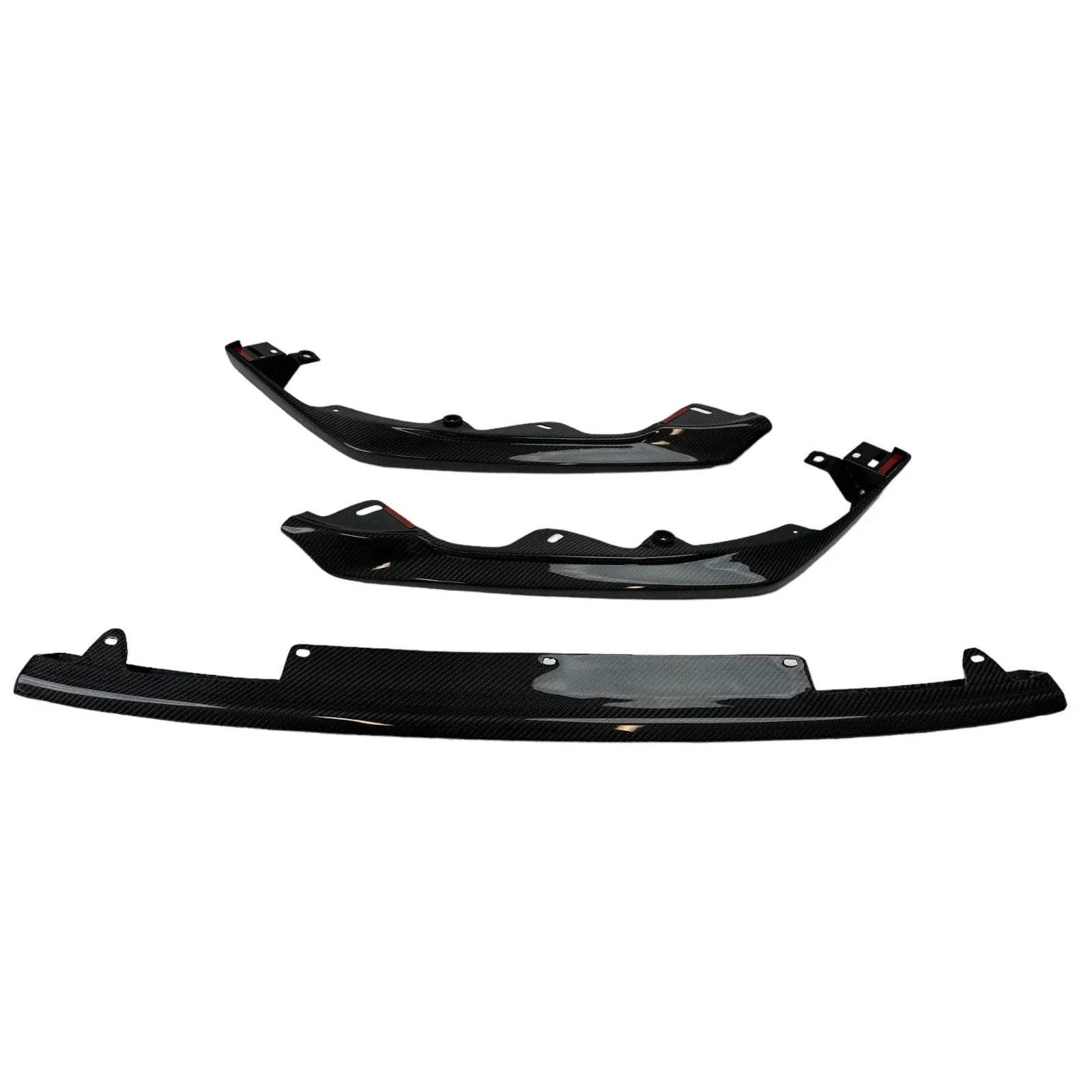 Noble STI Style 3-Piece Carbon Fiber Front Lip Spoiler